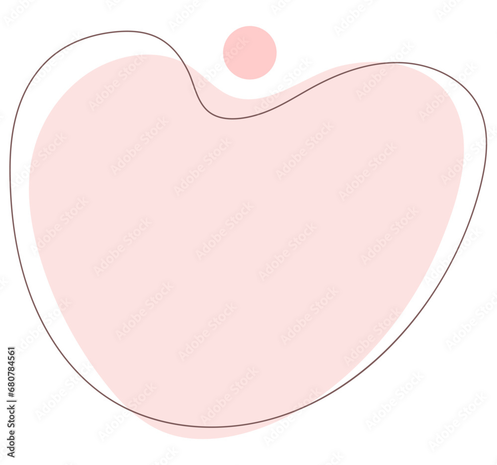 Modern abstract vector banner. Shape abstract pink pastel color with line vector illustration isolated on white background Modern abstract vector banner. Shape abstract pink pastel color with line vector illustration isolated on white background
