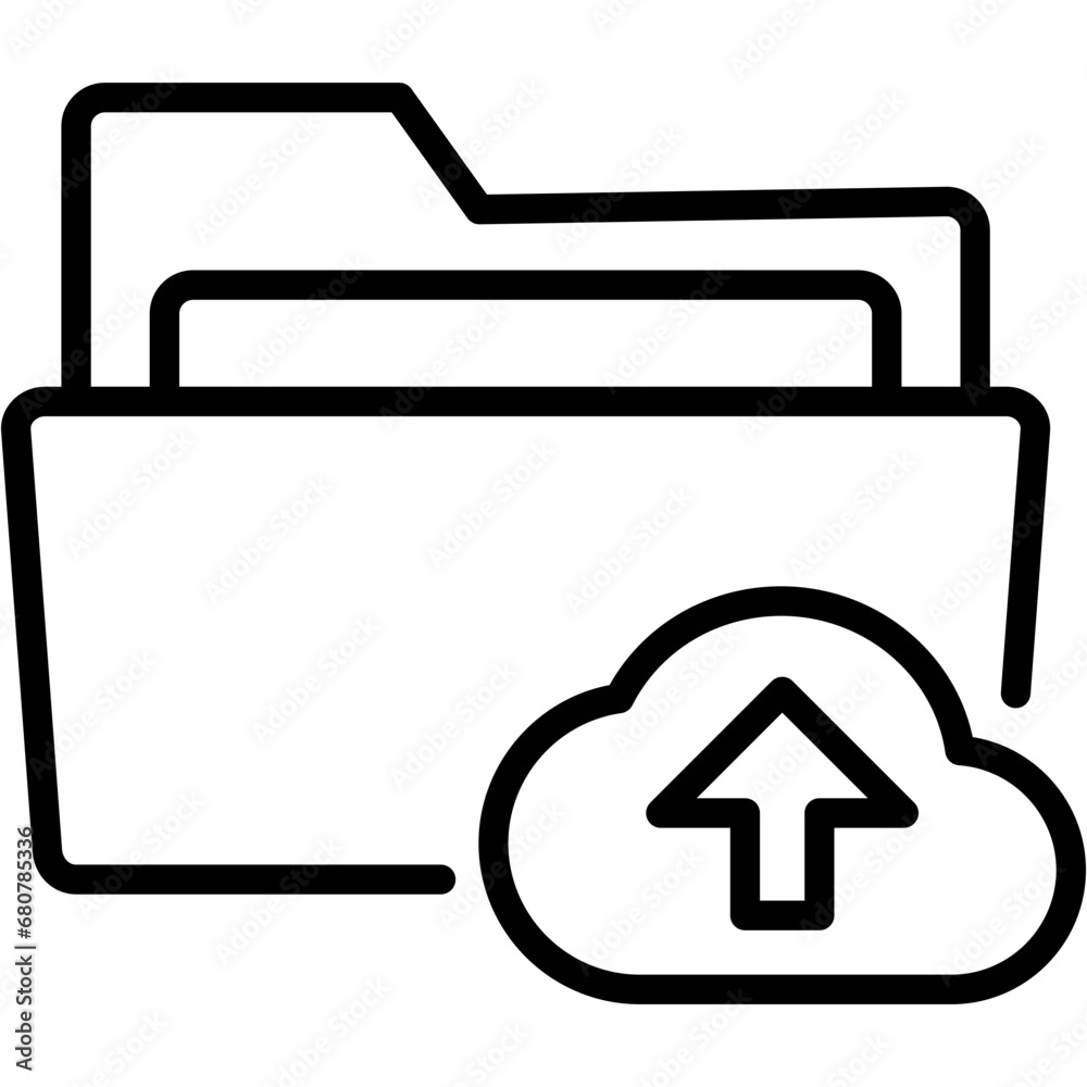 Obraz premium Cloud Upload Icon