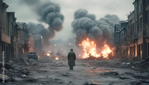 fire in the city, world war 3