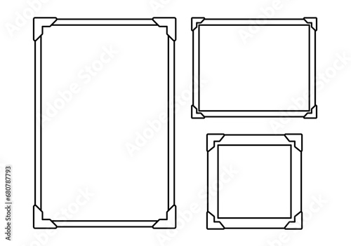 Photo corners bundle for retro style photo album
