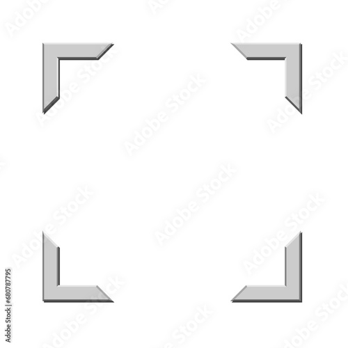 Photo corners for photo album in vector