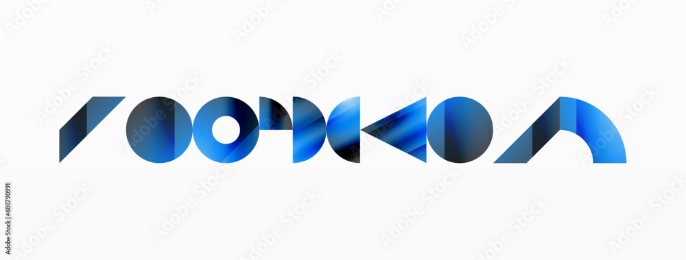 Fototapeta premium Amalgamation of geometric forms on minimalist abstract canvas, providing versatility and visual allure for digital designs, presentations, website banners, social media posts
