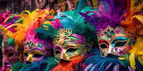 Vibrant carnival masks © Mangostar