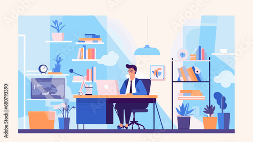 Concept vector illustration of business situation.