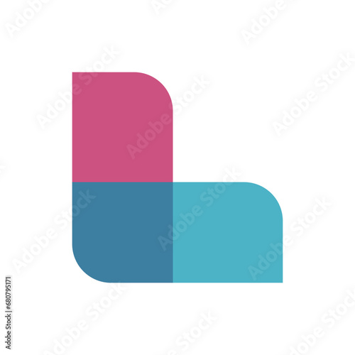 Monogram L design vector logo. Monogram initial letter mark L logo design. Monogram design vector logo. Monogram initial letter mark L logo design. Simple L monogram