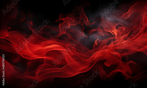 Abstract red smoke flames texture isolated on background, High quality photo