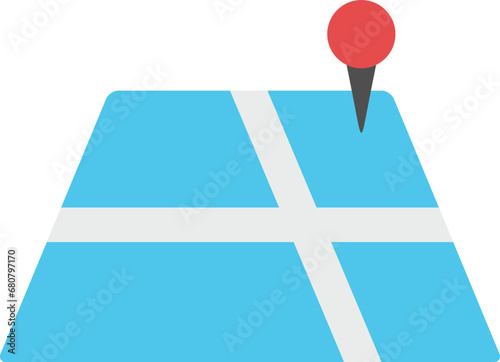 Direction map illustration