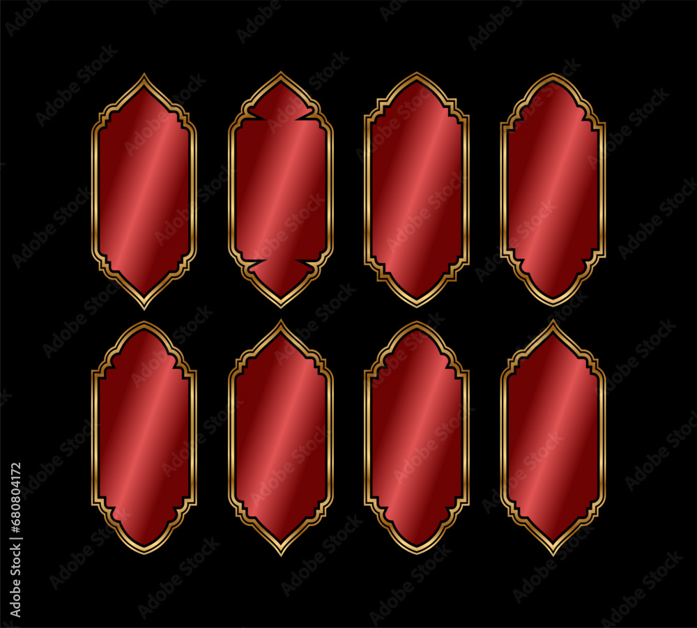 Fotografie Islamic vector shape of a window or door arch