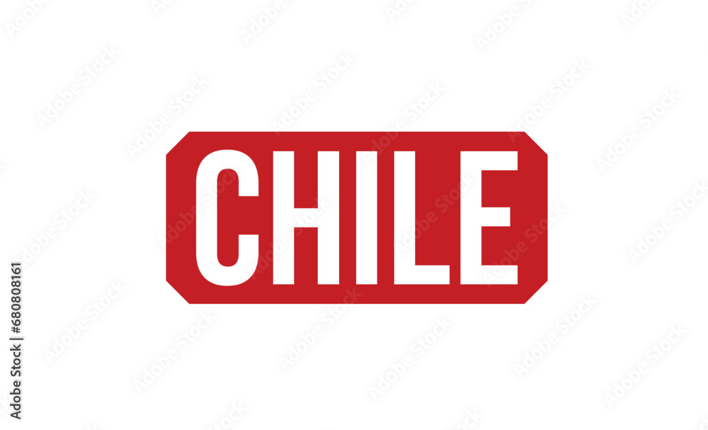 Chile stamp red rubber stamp on white background. Chile stamp sign. Chile stamp. Chile stamp red rubber stamp on white background. Chile stamp sign. Chile stamp.