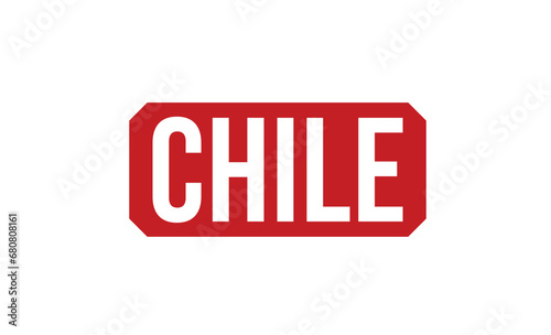Chile stamp red rubber stamp on white background. Chile stamp sign. Chile stamp.