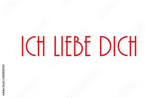 Digital png illustration of ich liebe dich text on transparent background