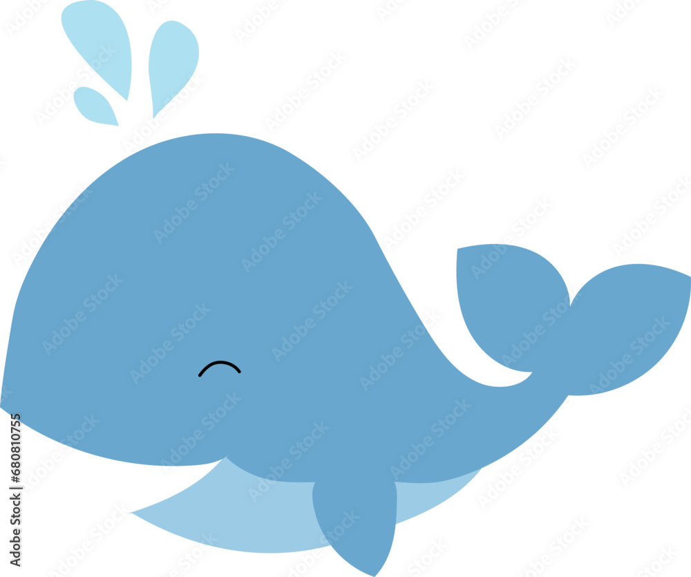 Baby whale illustration Baby whale illustration