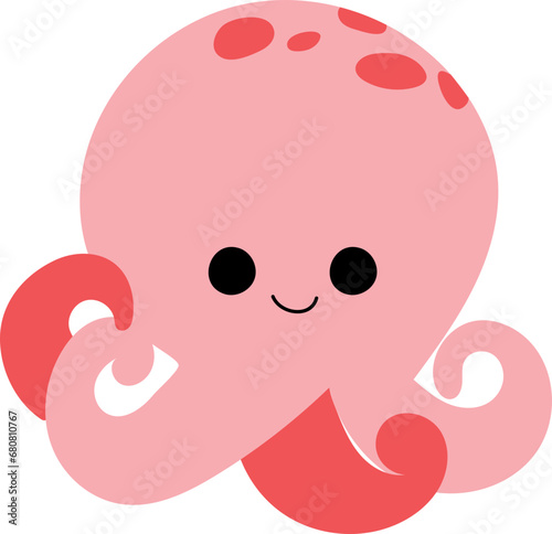 Baby octopus illustration