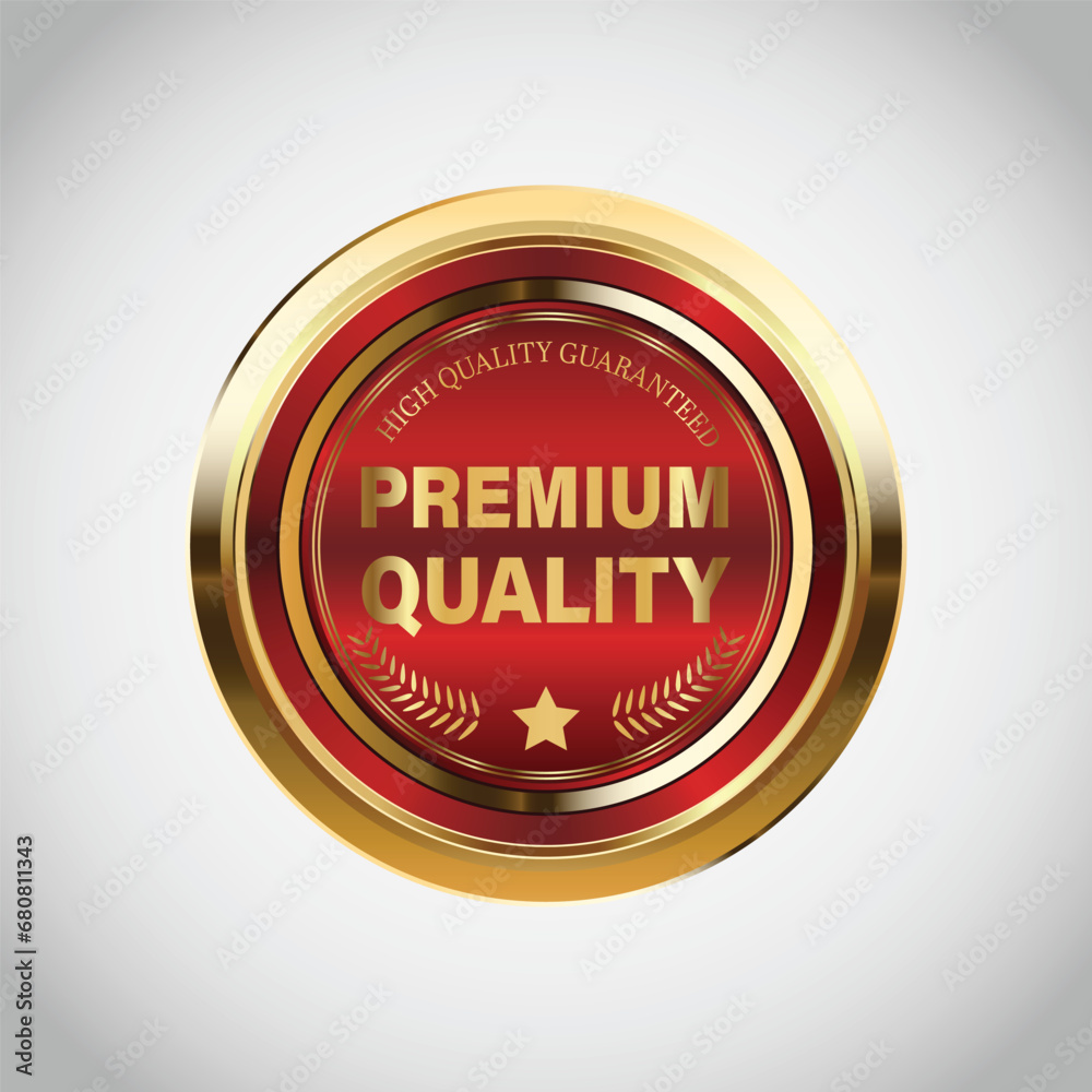 Luxury golden red sale badges and labels. Retro vintage sale circle badge design Luxury golden red sale badges and labels. Retro vintage sale circle badge design