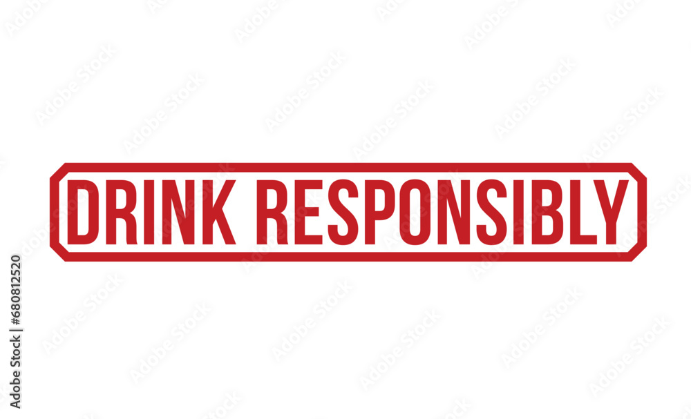 Drink Responsibly Red Rubber Stamp vector design. Drink Responsibly Red Rubber Stamp vector design.