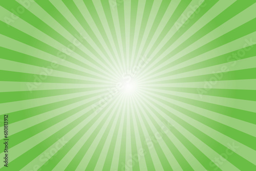 Lime green abstract vector background with rays. Retro style texture with green yellow rays. Abstract green sunburst pattern. vector illustration.
