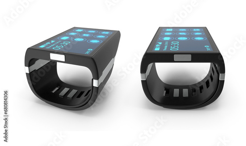 wrist communicator on transparent background