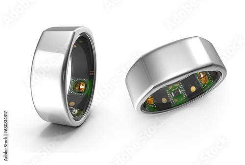 smart ring on transparent background