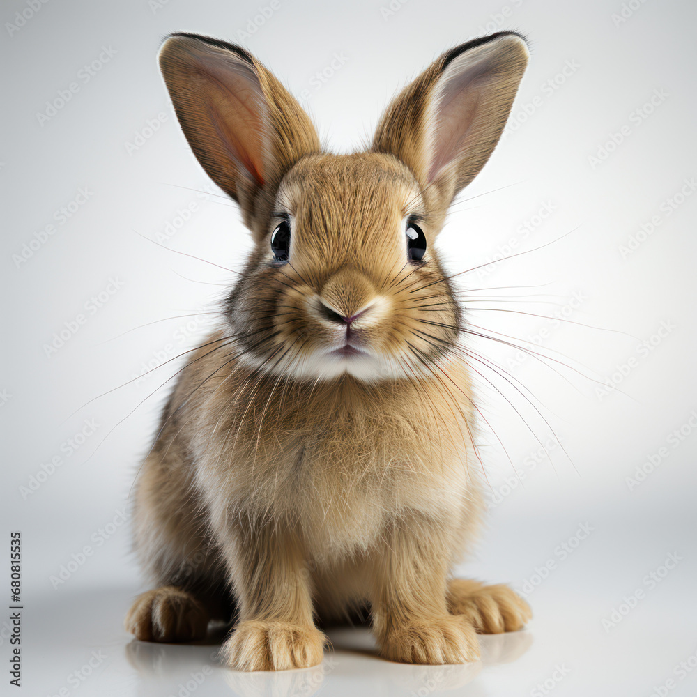 rabbit on white background rabbit on white background