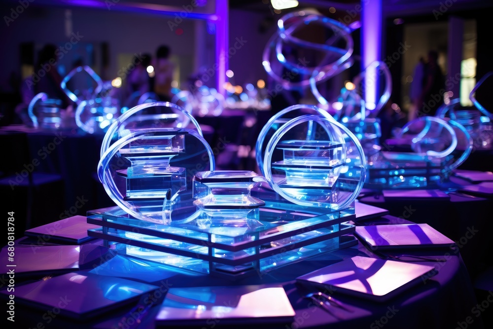 Naklejka premium Tech-Themed Party: Celebrating with a futuristic, technology-inspired theme.