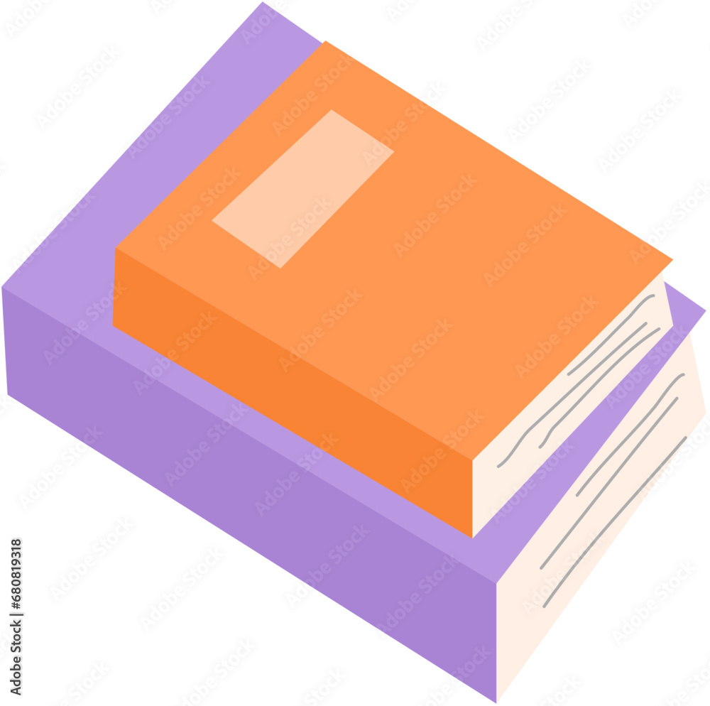 Books flat vector illustrations Books flat vector illustrations