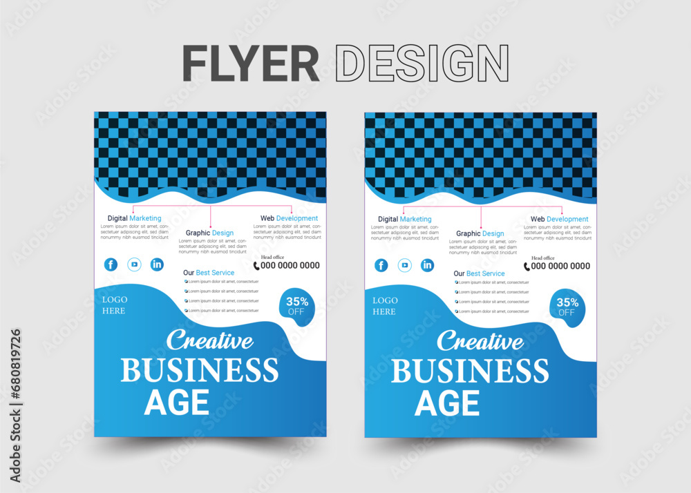 corporate Modern Business Flyer Design template