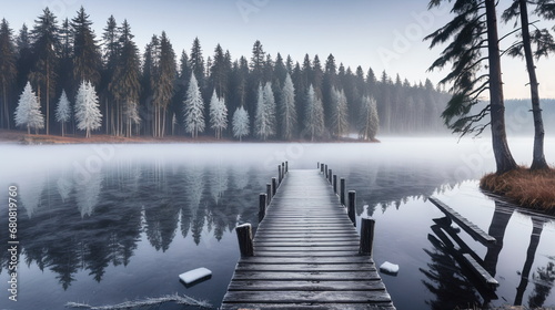 Winter’s Whisper: Foggy Landscape Photography