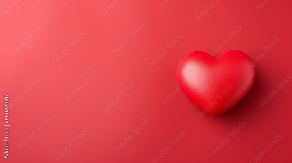 a large red heart on a red background. Valentine's day background