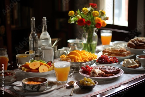 New Year's Brunch: Starting the day with a delightful New Year's brunch.