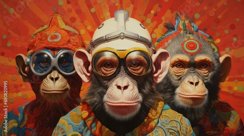 Triumvirate of Trendy Primates: Fashion, Future, and Tradition photo