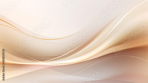 elegant pastel light brown abstract background combine with golden wavy line