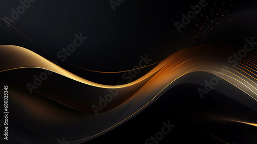 dark and gold abstract background luxury shapes