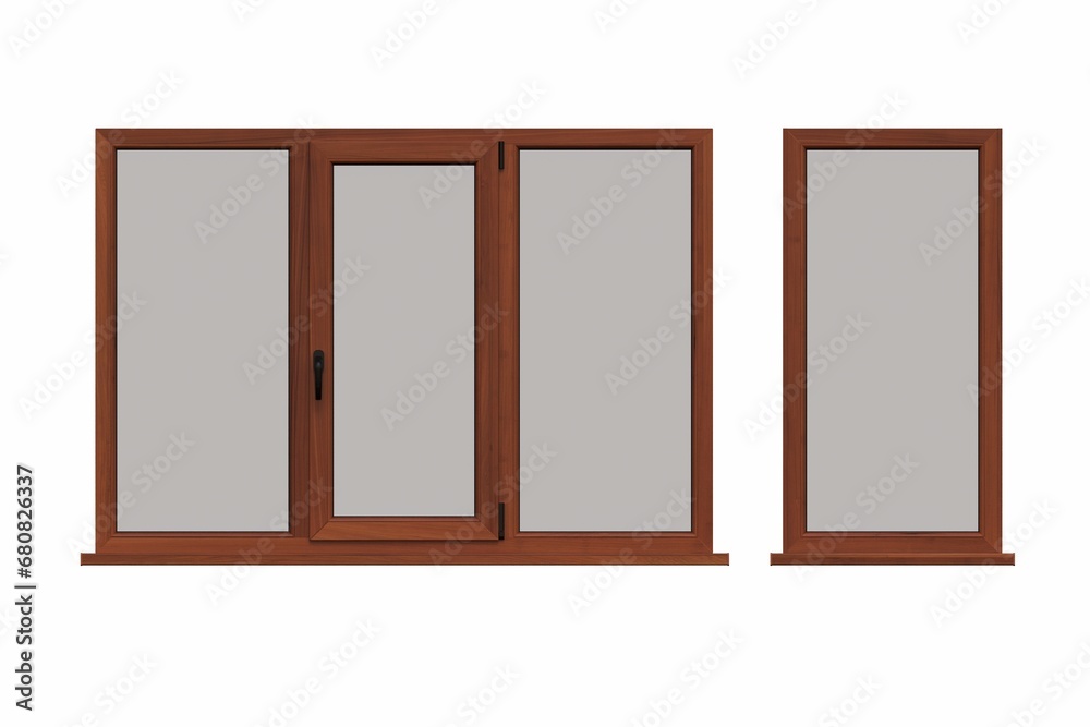 windows in the interior isolated on white background, 3D illustration, cg render windows in the interior isolated on white background, 3D illustration, cg render