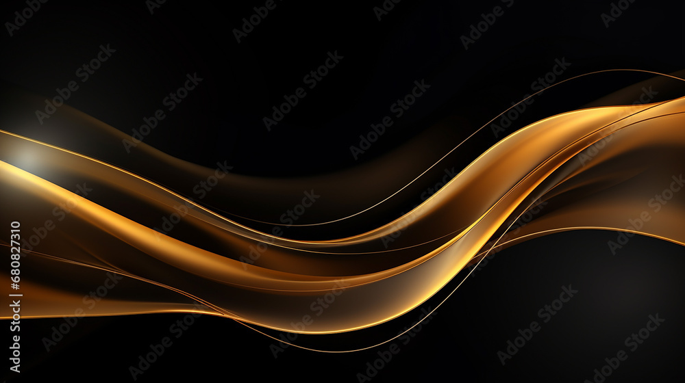 abstract black background line gold illustration abstract black background line gold illustration