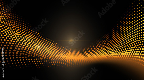 abstract halftone with golden line background luxury