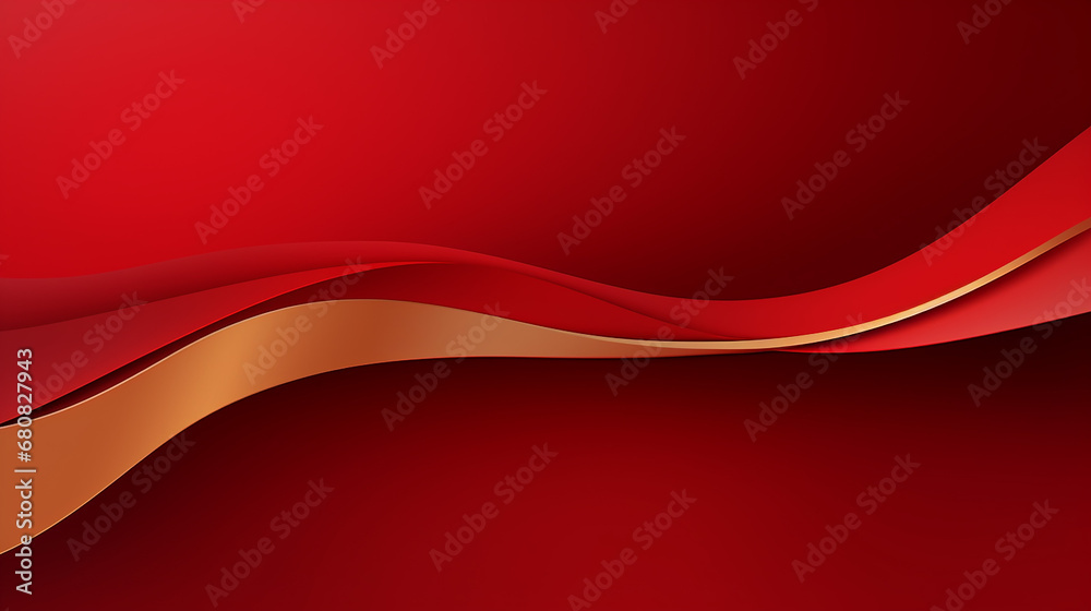 abstract red luxury background with golden line paper cut style abstract red luxury background with golden line paper cut style