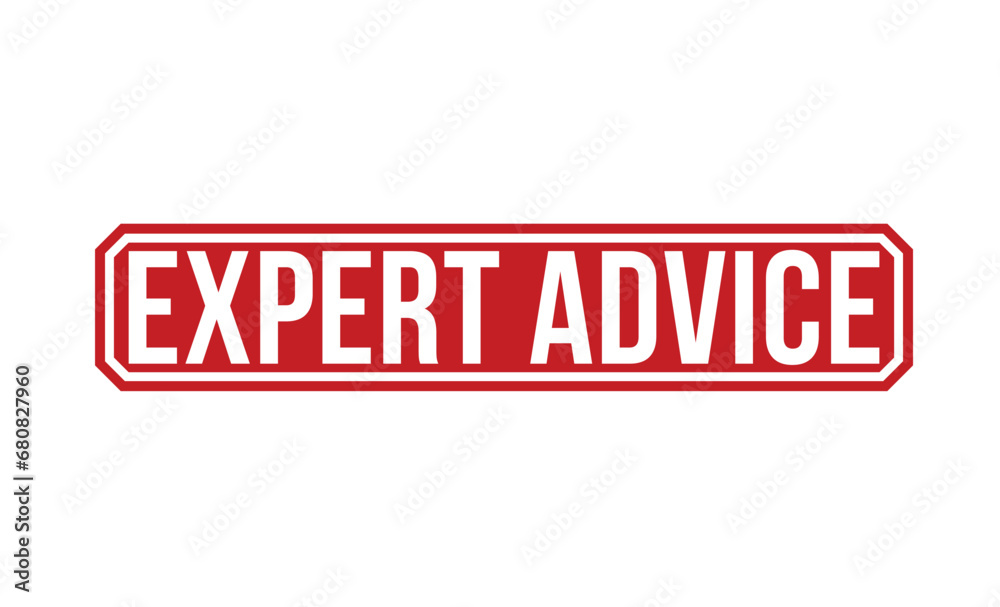 Expert Advice Red Rubber Stamp vector design. Expert Advice Red Rubber Stamp vector design.