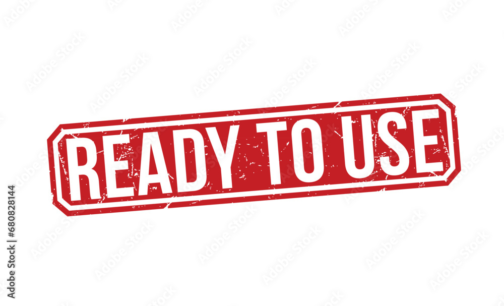 Ready To Use Red Rubber Stamp vector design. Ready To Use Red Rubber Stamp vector design.