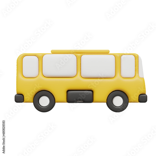 Bus, 3D render