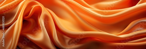 Orange Smooth Fabric Background Texture , Banner Image For Website, Background abstract , Desktop Wallpaper