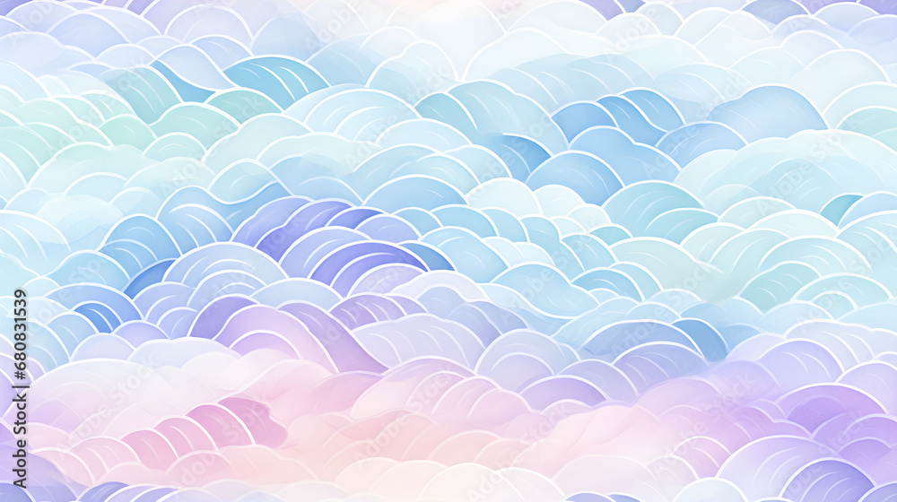Watercolor style seamless pattern abstract background. Hand drawn art. Wallpaper, banner, cover, poster design, Generative AI Watercolor style seamless pattern abstract background. Hand drawn art. Wallpaper, banner, cover, poster design, Generative AI