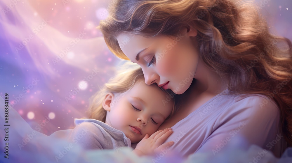 Motherly Love and Embracing her baby Motherly Love and Embracing her baby