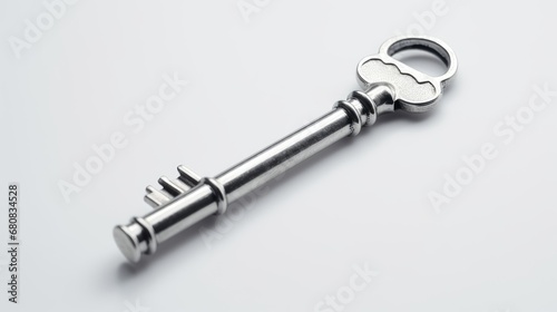 House key isolated on a white background © tydeline