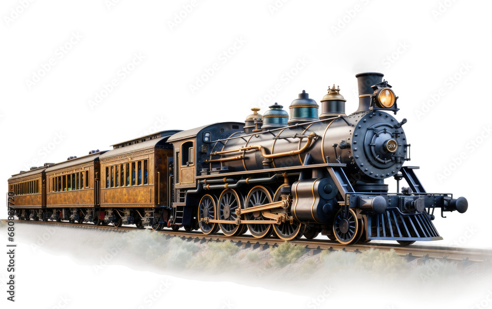 Digital Train Spring Isolated On Transparent Background PNG.