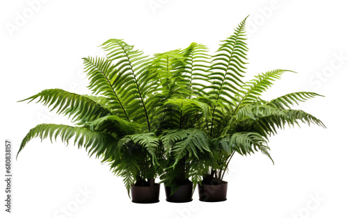 Pair of Green color Tree Ferns Cyatheales Family Isolated On Transparent Background PNG. photo
