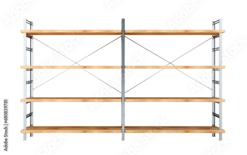 Stunning Van Shelving System Isolated On Transparent Background PNG.