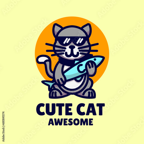 Cute Cat Logo
