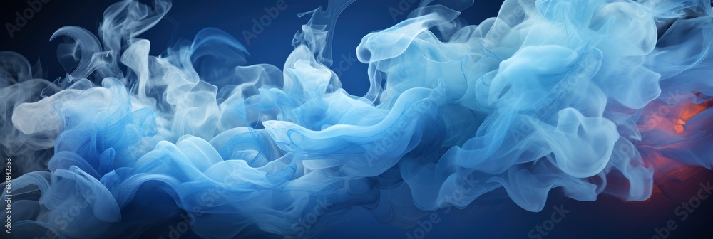 Abstract Backdrop Stains Blue Incense Smoke , Banner Image For Website, Background abstract , Desktop Wallpaper