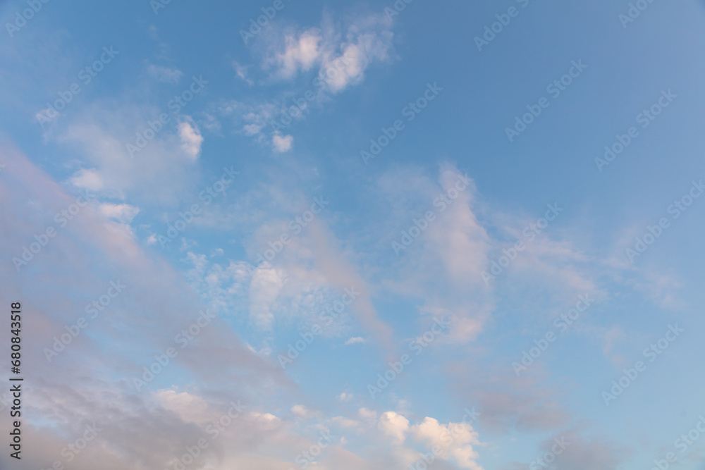 Clouds in the sky at sunset