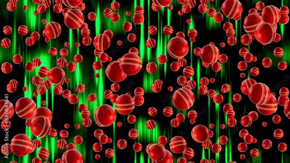 Cricket ball background LOOP TILE cricket. This footage of cricket